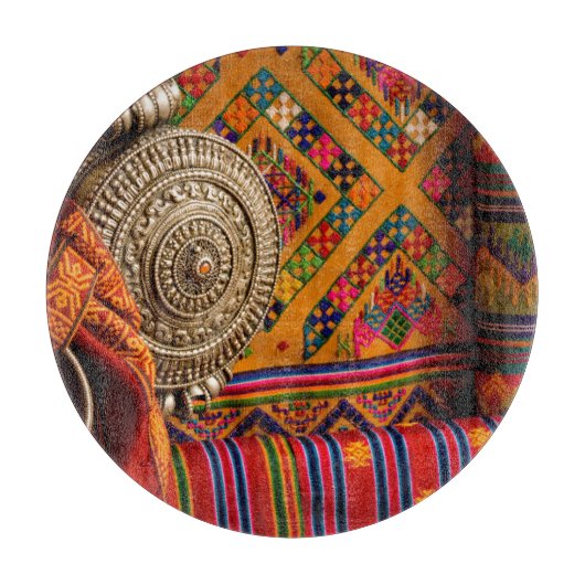 ブータン·ファブリック カッティングボード (正面)