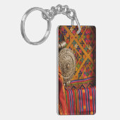 ブータン·ファブリック キーホルダー (正面左)