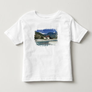 ブータン プナカ モ・チュ河が流れる トドラーTシャツ