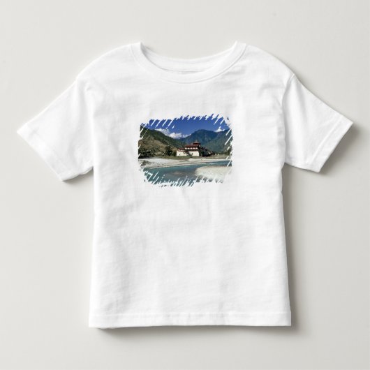 ブータン プナカ モ・チュ河が流れる トドラーTシャツ (正面)