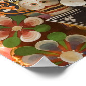 ブータン。僧侶が作る儀式のケーキが2を飾る ポスター (角)