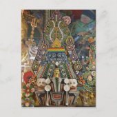 ブータン。僧侶が作る儀式のケーキが2を飾る ポストカード (正面)