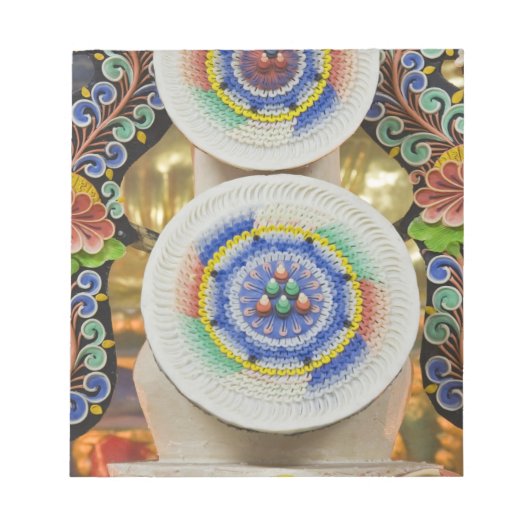 ブータン。僧侶が作る儀式のケーキ ノートパッド (正面)