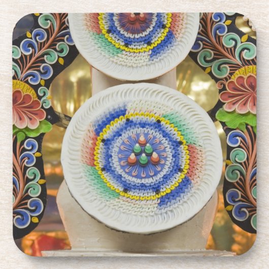 ブータン。僧侶が作る祭りのケーキは、 コースター (正面)