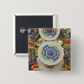 ブータン。僧侶が作る祭りのケーキは、 缶バッジ (正面&裏面)