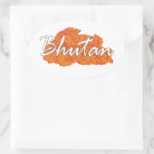 ブータン 楕円形シール (バッグ)