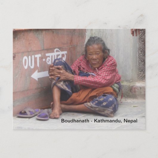 ブーダの老婦人 ポストカード (正面)