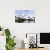 ブーダン – ブリュッセルハーバー ポスター (ホームオフィス)