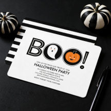 ブーッ! ハロウィンパーティー招待状