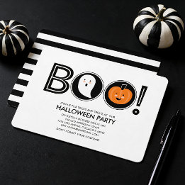 ブーッ! ハロウィンパーティー招待状 招待状