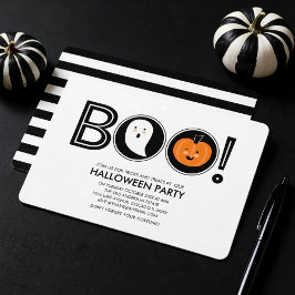 ブーッ! ハロウィンパーティー招待状 招待状