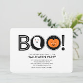 ブーッ! ハロウィンパーティー招待状 招待状 (スタンド正面)