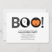 ブーッ! ハロウィンパーティー招待状 招待状 (正面)