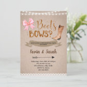 ブーツか弓性はパーティの招待状を明らかにします 招待状 (スタンド正面)