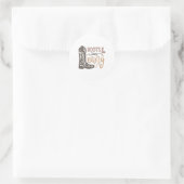 ブーツきらきら光ると ラウンドシール (バッグ)