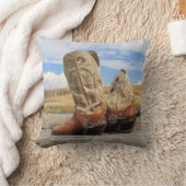 ブーツとスパール西枕 クッション (ブランケット)