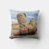 ブーツとスパール西枕 クッション (正面)