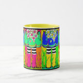 ブーツとデイジーの春、4月シャワー マグカップ (中央)