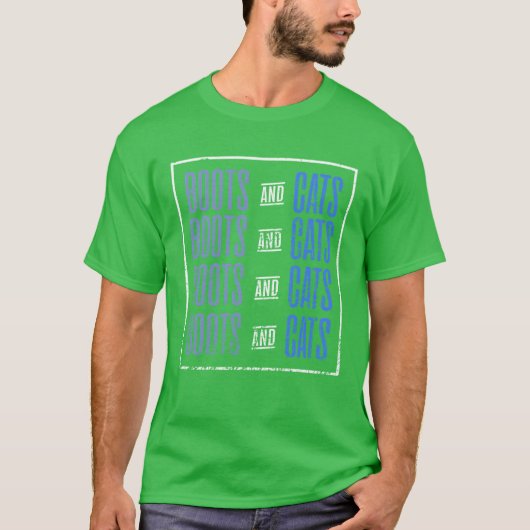 ブーツとネコの友人 Tシャツ (正面)