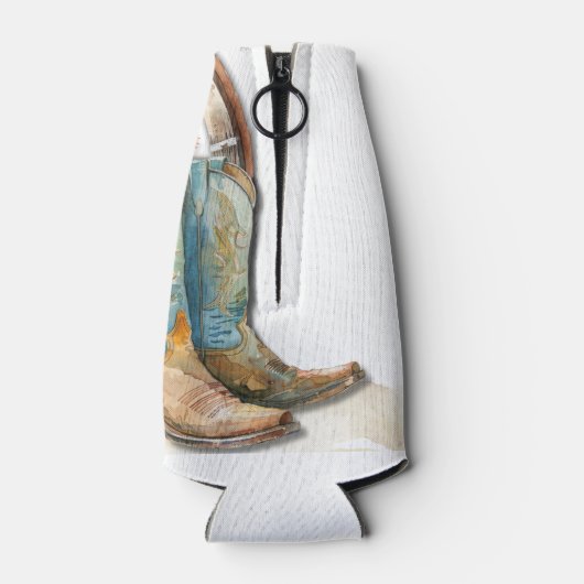 ブーツとバブリーのカントリーウェスタンロデオテーマパーティー ボトルクーラー (裏面)