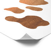 ブーツとバブリーブライダルシャワーのシーティングチャート ポスター (角)