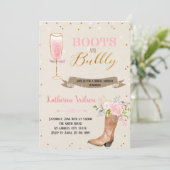 ブーツとバブルパーティーの招待状 招待状 (スタンド正面)