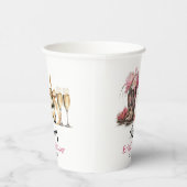 ブーツとバブルブライダルシャワーラストロデオ 紙コップ (右)