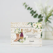 ブーツとバブルリーな感謝カード サンキューカード (スタンド正面)