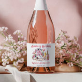 ブーツとバブルリーの海岸カウガール・ブライダルシャワー スパークリングワインラベル