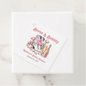 ブーツとバブルリーの海岸カウガール・ブライダルシャワー フェイバータグ (インサイチュ)