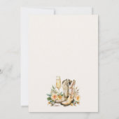 ブーツとバブルリー ウェスタン ブライダルシャワー 招待状 (裏面)