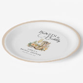 ブーツとバブルリー ウェスタン ブライダル シャワー ペーパープレート (アングル)