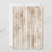 ブーツとバブルリー ウエスタンカウガール ブライズシャワー 招待状 (裏面)