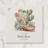 ブーツとバブルリー ウエスタン ブライダルシャワー フェイバータグ (正面)