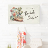 ブーツとバブルリー ウエスタン ブライダルシャワー 横断幕 (インサイチュ)