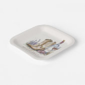 ブーツとバブルリー フローラル ブライダルシャワー ペーパープレート (傾斜あり)