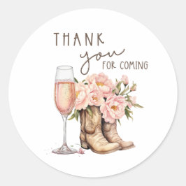 ブーツとバブル ラウンドステッカー ラウンドシール