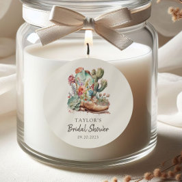 ブーツとバブル 西部式ブライダルシャワー ラウンドシール