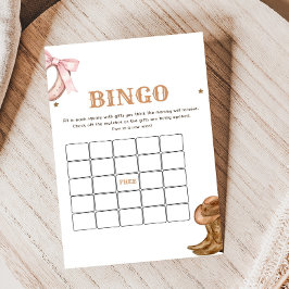 ブーツとリボンのジェンダーリビールビンゴゲーム