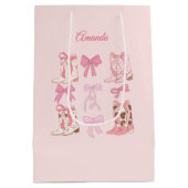 ブーツとリボン ウェスタン オーダーメイド ギフトバッグ (裏面)