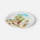 ブーツと子守歌:ワイルドウエストカウボーイベビーシャワー ペーパープレート (アングル)