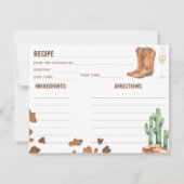 ブーツと泡状ブライダルシャワーレシピ (正面)