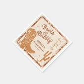 ブーツと泡立ちお洒落の手を引いた スタンダードカクテルナプキン (角)