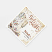 ブーツと泡立つウェスタンブライドワイルドウエストカントリー スタンダードランチョンナプキン (角)