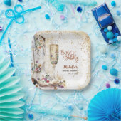 ブーツと泡立つウェスタンブライドワイルドウエストカントリー ペーパープレート (パーティー)