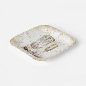 ブーツと泡立つウェスタンブライドワイルドウエストカントリー ペーパープレート (傾斜あり)