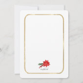 ブーツと泡立つクリスマスシャワー 招待状 (裏面)