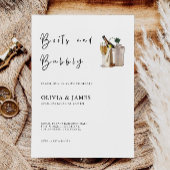 ブーツと泡立つブライダルシャワーの招待 招待状