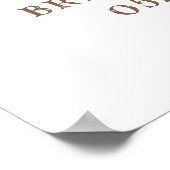 ブーツと泡立つブライダルシャワー歓迎 ポスター (角)