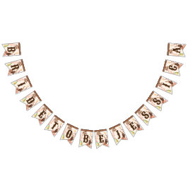 ブーツと泡立つ花嫁はDIYの装飾バナーになる バンティングフラッグ